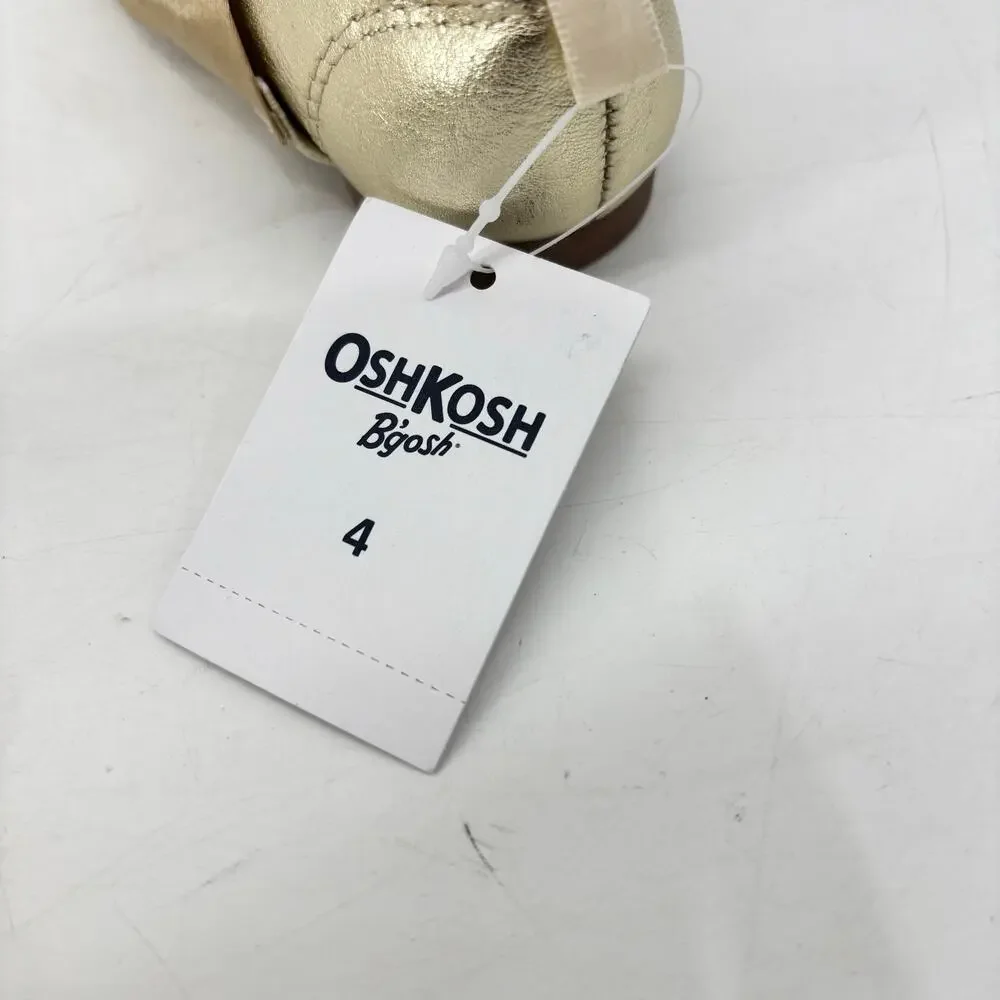 OshKosh B'gosh Size 4 Gold Ballet Flats Girls Baby Kidd Toddler